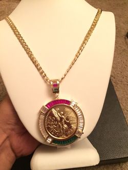 $50 CENTENARIO CON CADENA ORO LAMINADO