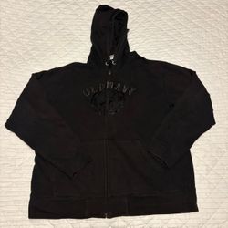 Old Navy Y2K Black Zip Up Hoodie
