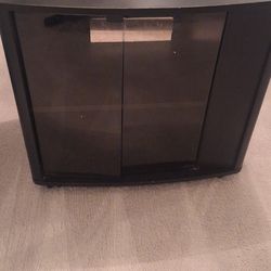 Black TV Stand With DVD Storage