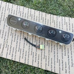 1(contact info removed) Jeep Wrangler YJ Dash Cluster Gauge Fuel Temp Volt Oil OEM