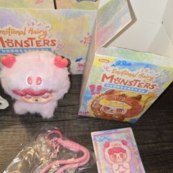 AFFECTION - Emotional Hairy Monsters Series Plush Confirmed Box