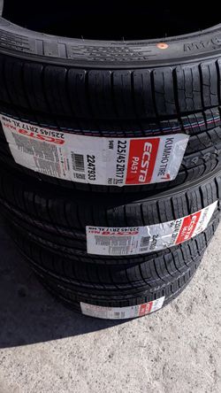 4 new tires 225 45 r17 kumho $320