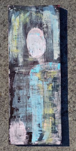 Original Abstract Painting 35" x 14" *50.00* Home Decor Artwork Art Paint