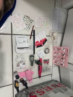 Nail Art Kit with Drill, UV Lamp & Accessories