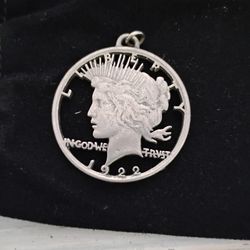 1922 Peace Dollar Pendant 