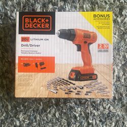Black Decker Drill / Driver 20v Lithium ION