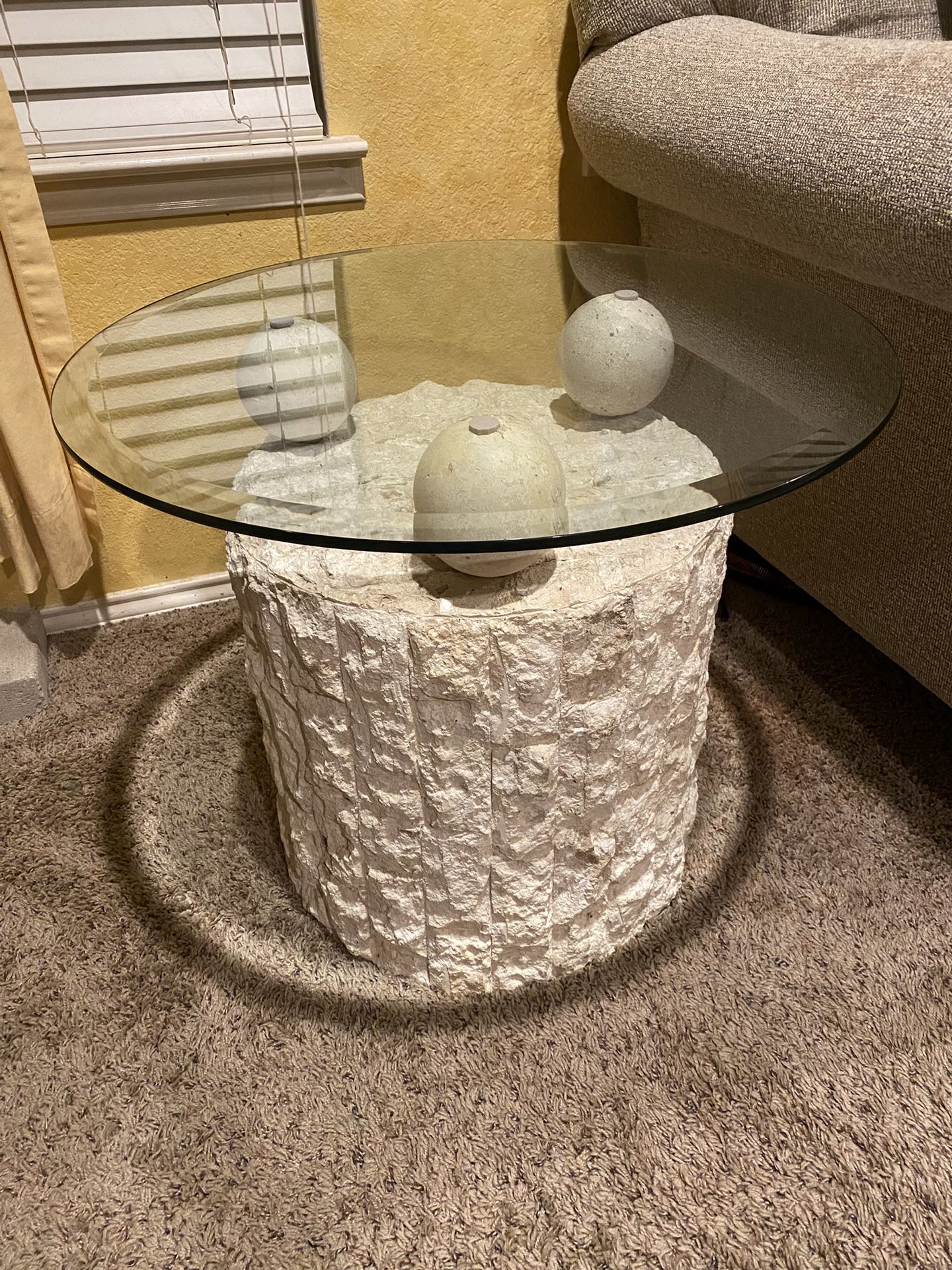 stone/glass tables full set or individual