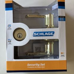 Schlage Flair Front Entry Door Lever Deadbolt