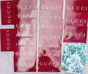 20 NEW Gucci Self-Sealing Burgundy Envelopes - 6" x 4.25"