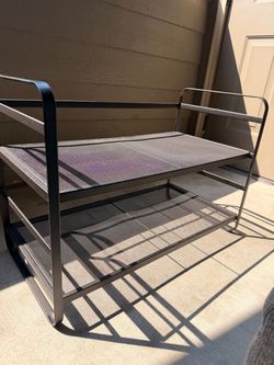Two shelf shoe rack