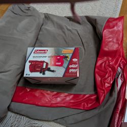 Free Two Coleman Blowup Mattress With Pump
