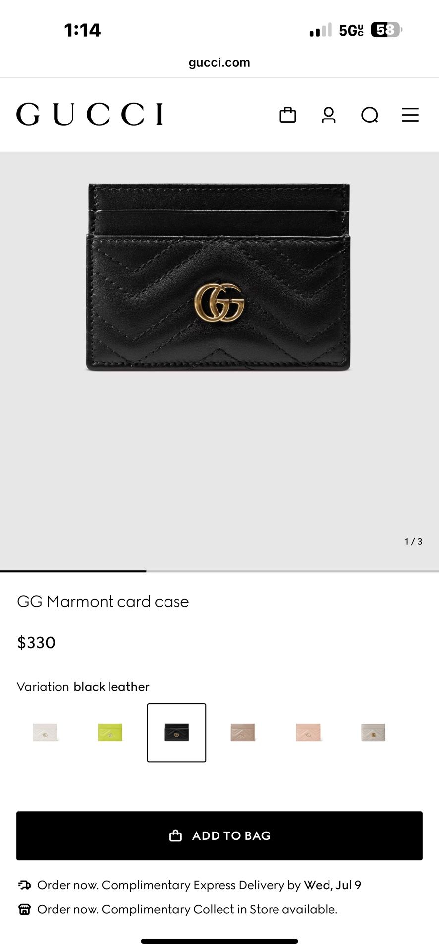 Gucci Marmont Card Holder