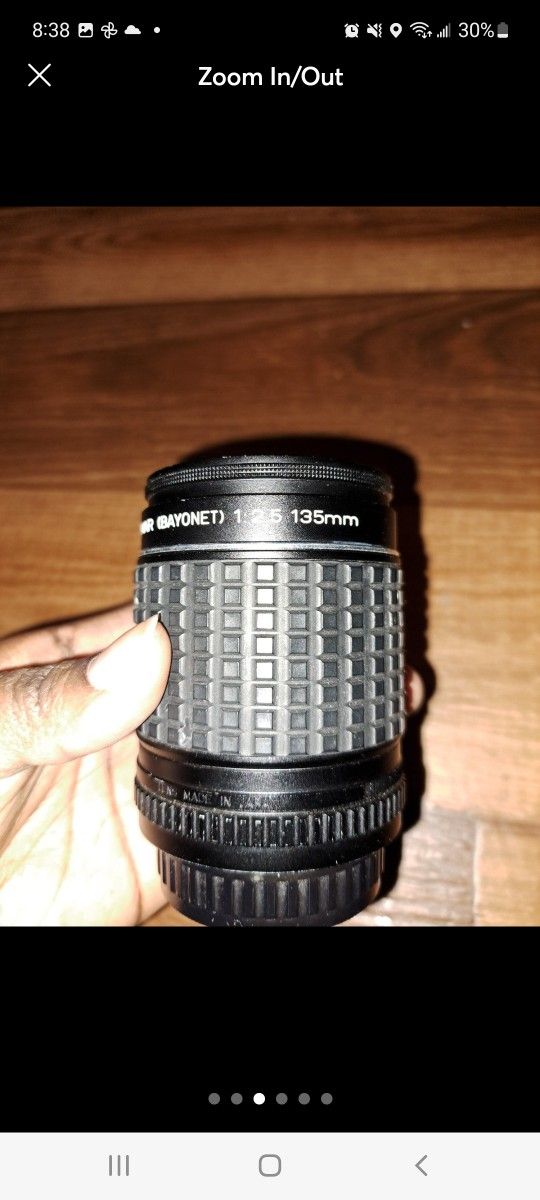 Takumar bayonet 135mm camera lens