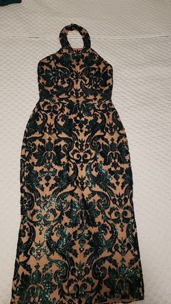 Emerald sequin dress. Brand new Dress the Population size XS.