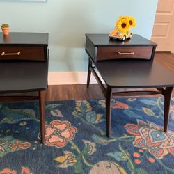 Mid Century End Tables Remodeled