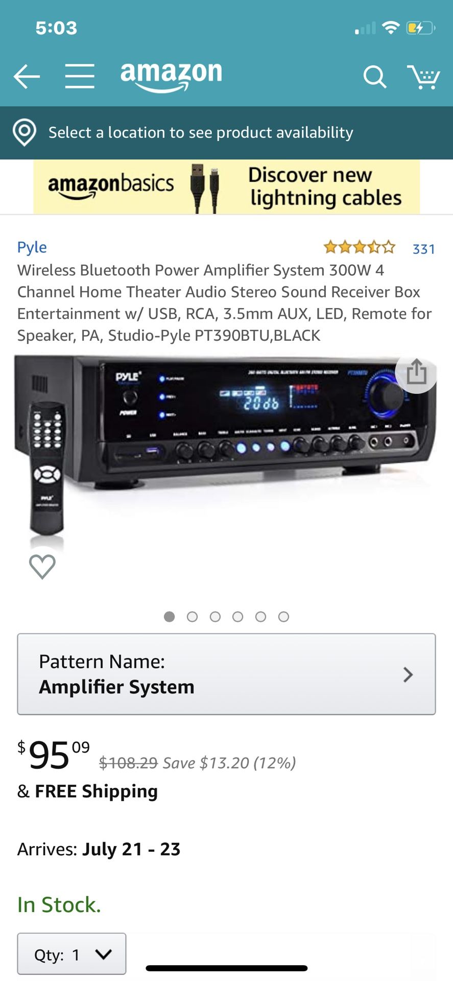 Amplifier system