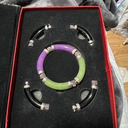Vintage Jade Bracelet Set
