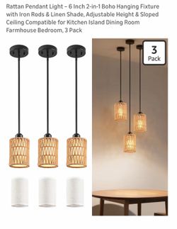 Rattan Pendant Light