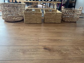 Wicker storage baskets $10 each