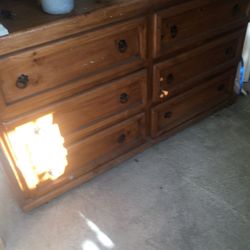 Tall Dresser And Long Dresser Wood 