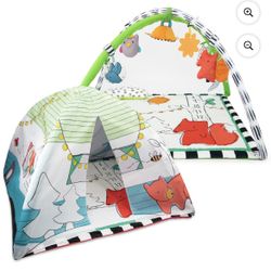 NEW Baby Sassy Learning Toy Play Mat White Green One Size