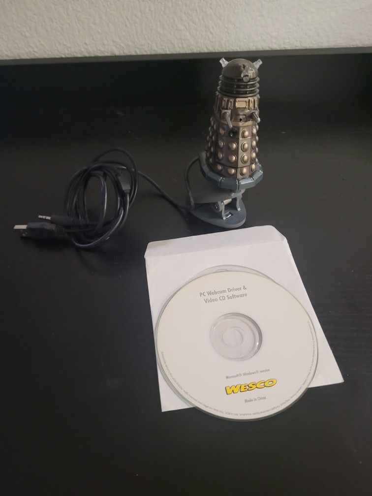 Doctor Who Dalek USB Webcam β Wesco Collectible with Original Driver CD
( Or Best Offer)