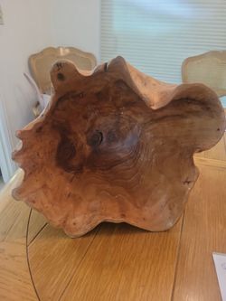 Hand carved Root Wood Bowl