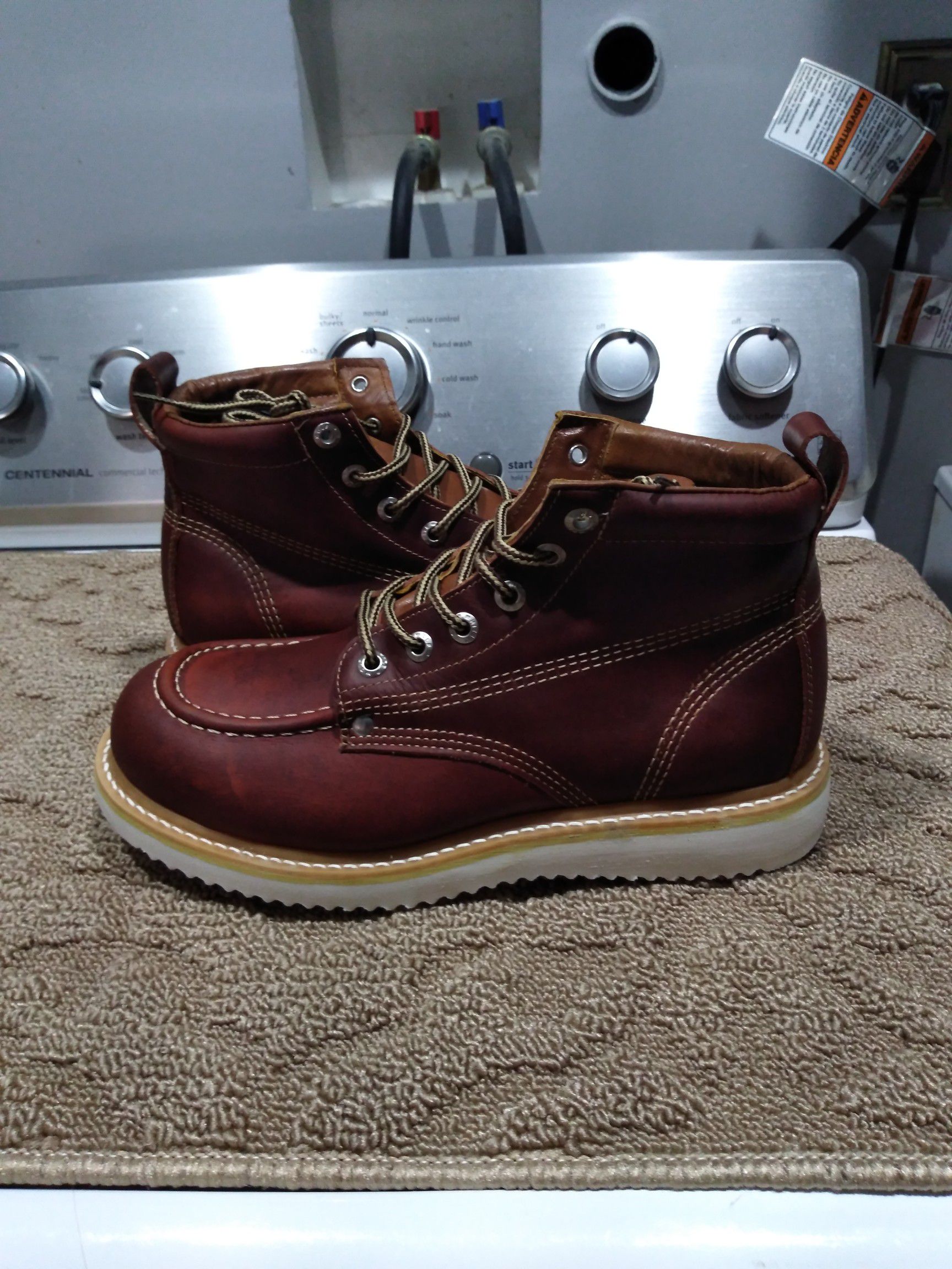 Leather Work Boots-Bota de Trabajo de Mexico de Piel
