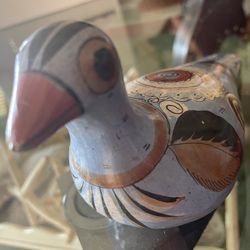 Vintage Tonala Hand Painted Dove. 