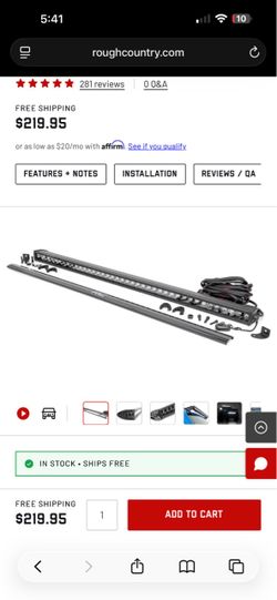 Truck Light Bar Rough Country