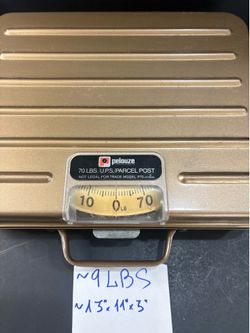 Shipping Scale 70 lbs UPS Parcel Post Mechanical Gold Pelouze P70