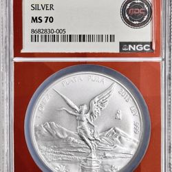 2022 MO Mexico Libertad 1 oz ONZA Silver NGC MS70