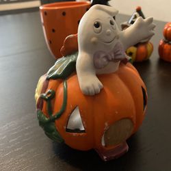 Vintage Ceramic Halloween 🎃 Candle Holder 