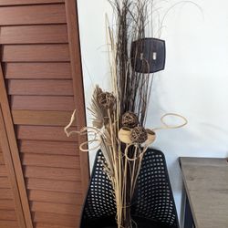 DRIED PLANT DECORATION/ BROWN & BEIGE COLOR