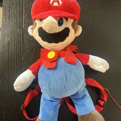 Kids Mario Plushie Backpack 