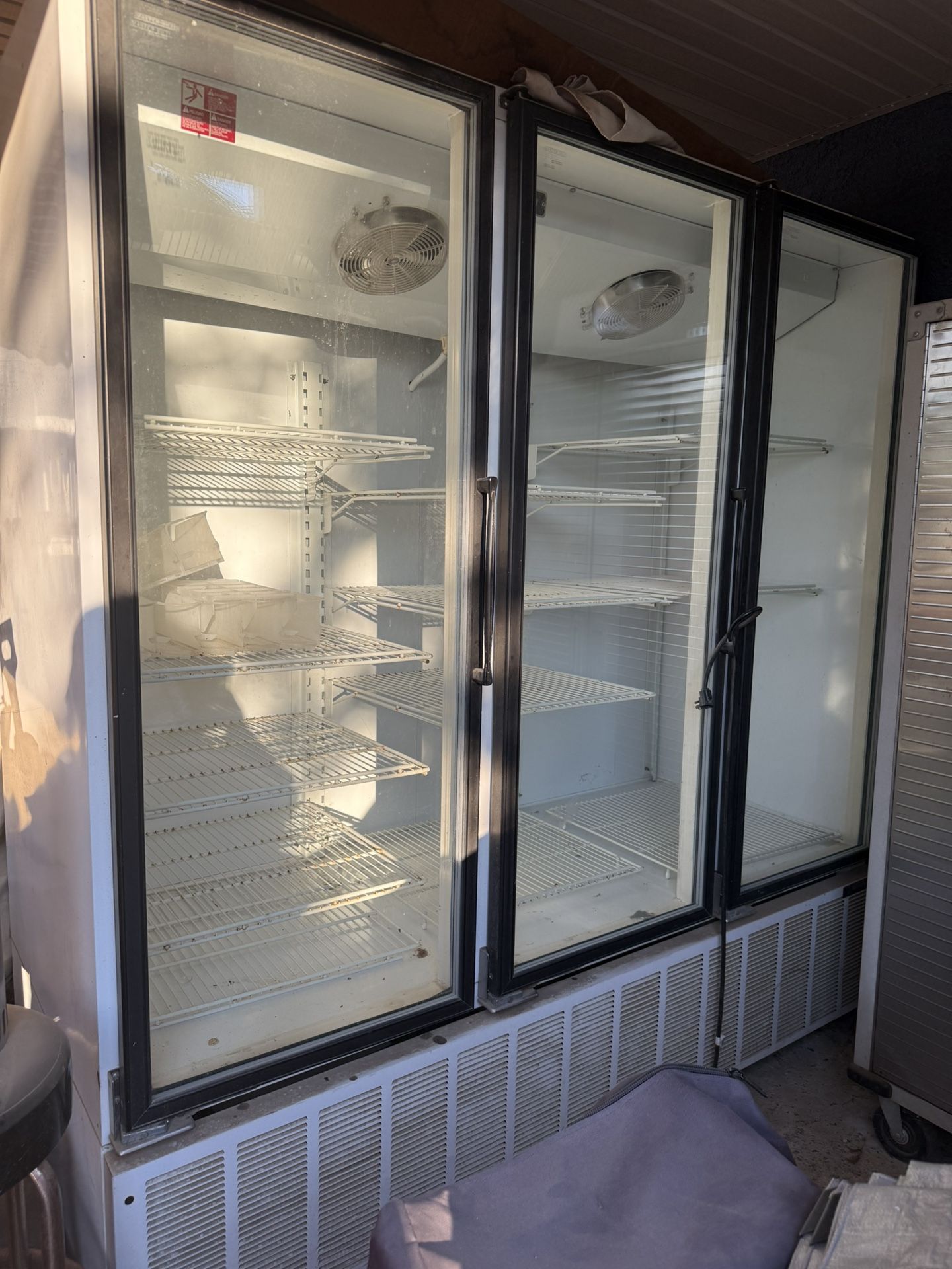 Commercial Three bay refrigerator
