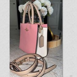 Coach  Bag Pink Colorblock