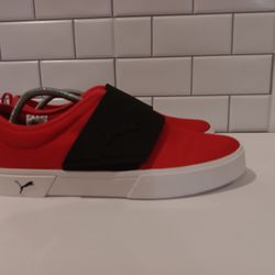 Puma Bari Z Red Slip-On Sneakers Men's Size 10.5