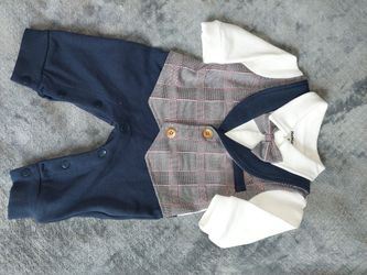 Baby Boy Fancy Jumpsuit  0-3 Months 