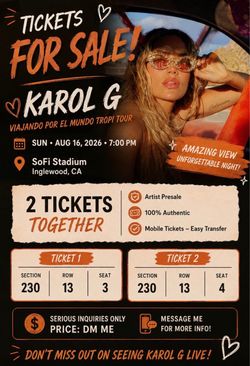 Karol G tickets