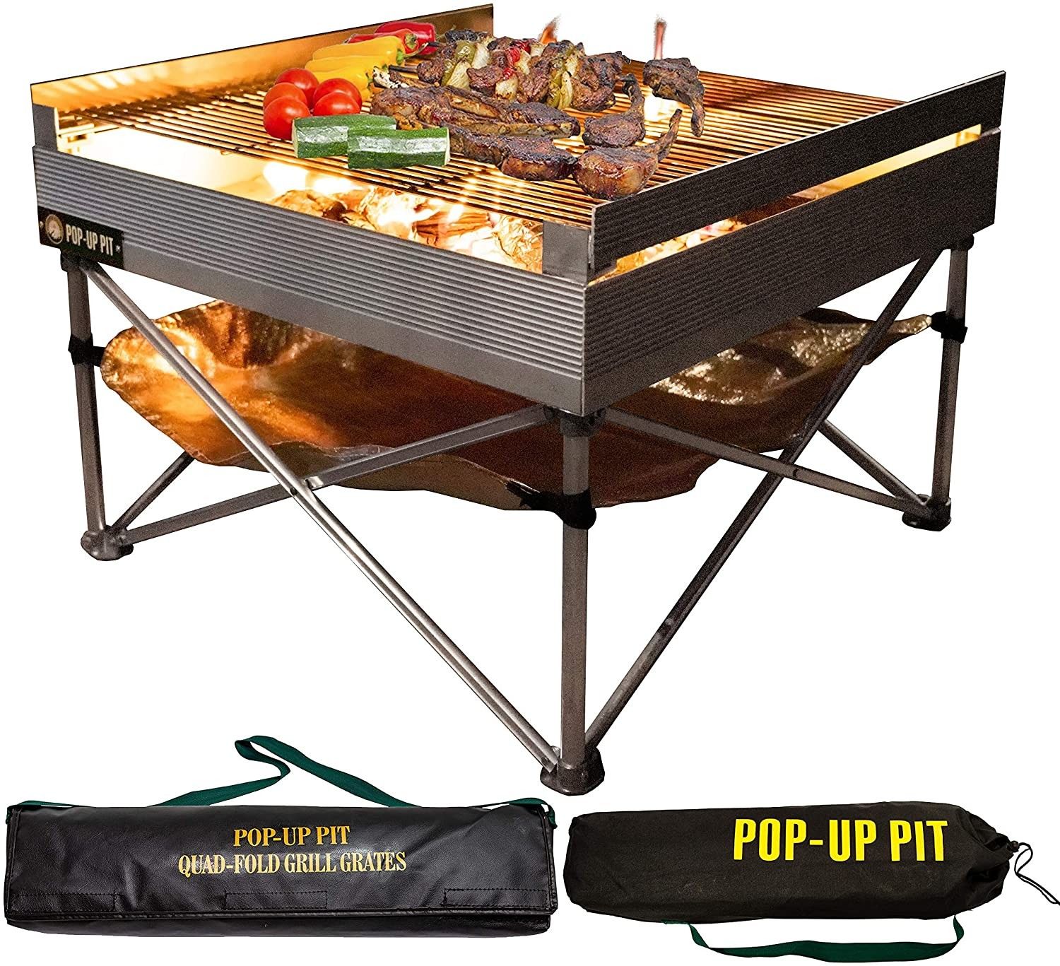 Portable Outdoor Fire Pit and BBQ Grill Outdoor Use
