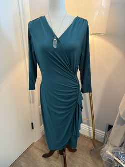 VENUS Teal Midi Dress – Size M