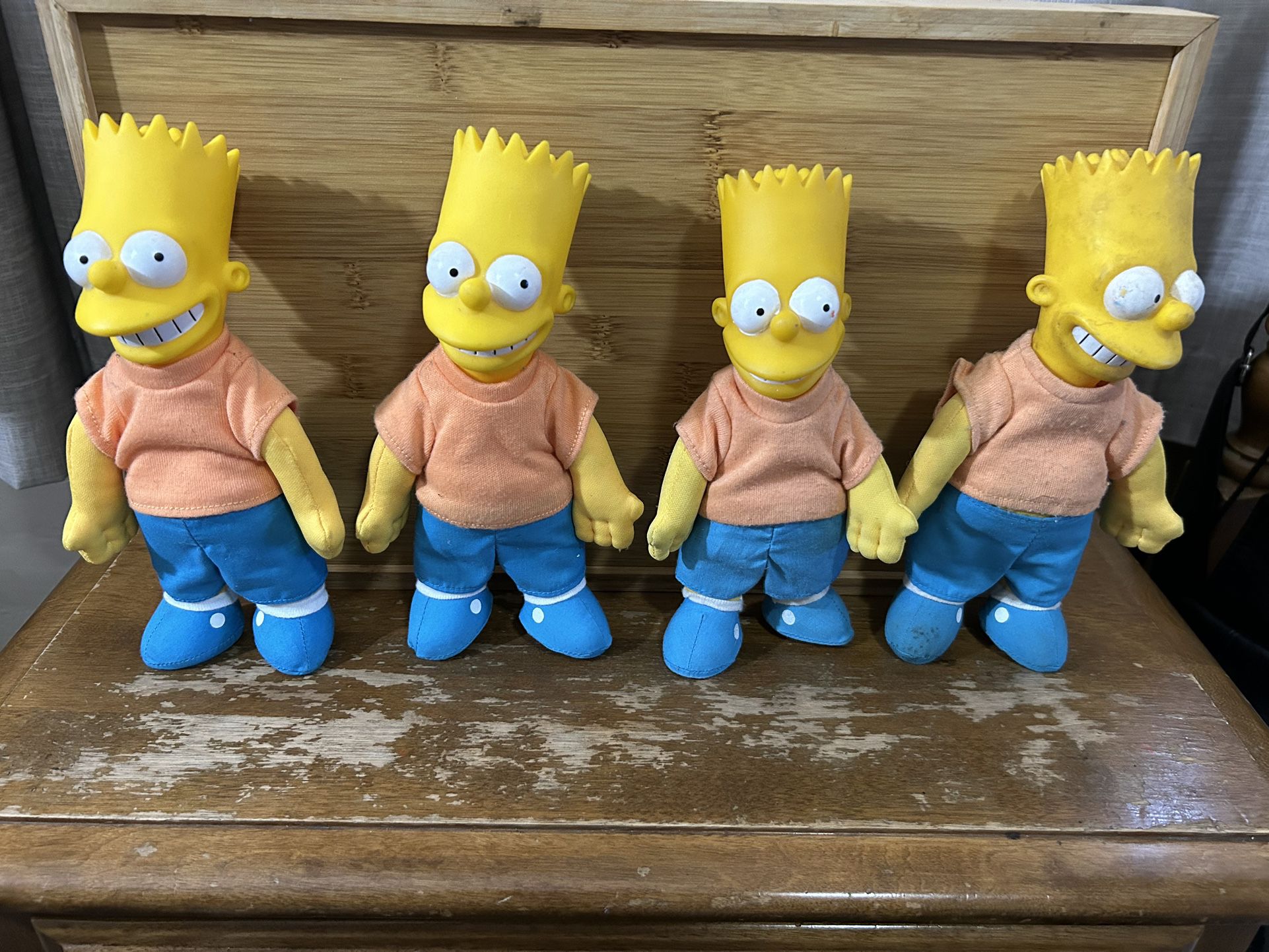 Vtg. Bart Simpson Collectible Plush Dolls