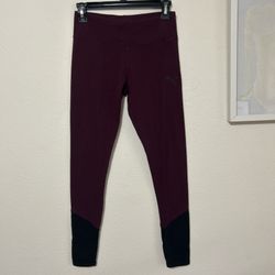 Puma Maroon and Black Active Leggings