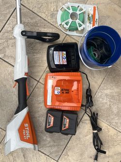 Stihl Weed Whacker + Chargers + Batteries
