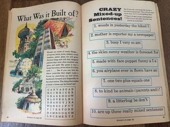 Vintage Golden Puzzle Fun Book Lot #1 #2 #3 #4 #6 – 1970s Golden Press Activity Books