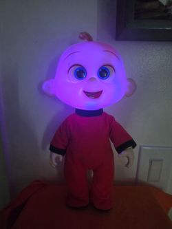 Disney Incredibles 2 Jack-Jack Attacks 13" Baby Doll Talking Lights Up.