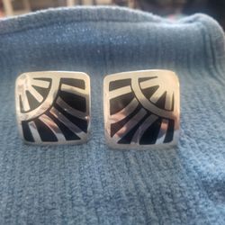 TAXCO TS - 75 Vintage Silver Earrings