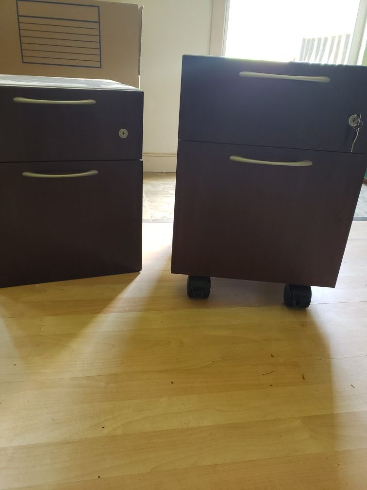 Two Filing Cabinets