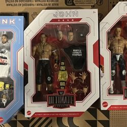 Wwe Ultimate Editions John Cena Punk Rhodes Action Figures